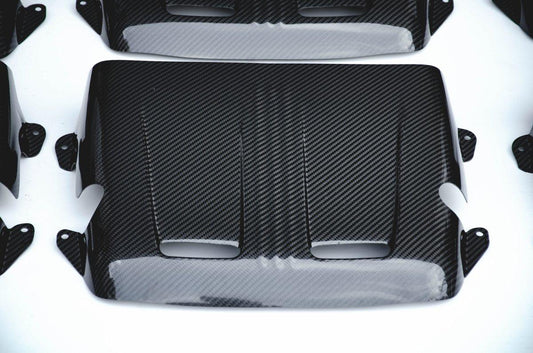Mercedes Benz C63S C63 AMG W205 2015-2022 & GLC63 AMG X254 C254 2018-2021 & AMG GT GTS GTC GTR Pro C190 2016-2021 with Aftermarket Parts - Carbon Fiber FRP Engine Cover from CMST Tuning