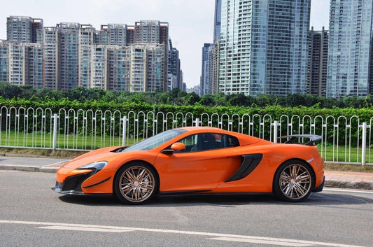 McLaren 650S 2015 2016 with Aftermarket Parts - Front Canards Carbon Fiber / FRP from CMST Tuning