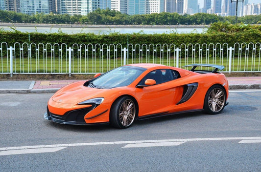 McLaren 650S 2015 2016 with Aftermarket Parts - Front Lip Carbon Fiber / FRP from CMST Tuning