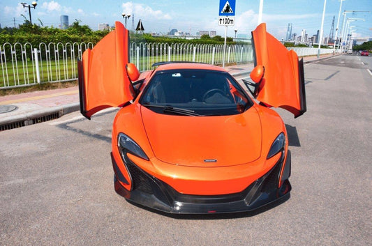 McLaren 650S 2015 2016 with Aftermarket Parts - Front Lip Carbon Fiber / FRP from CMST Tuning