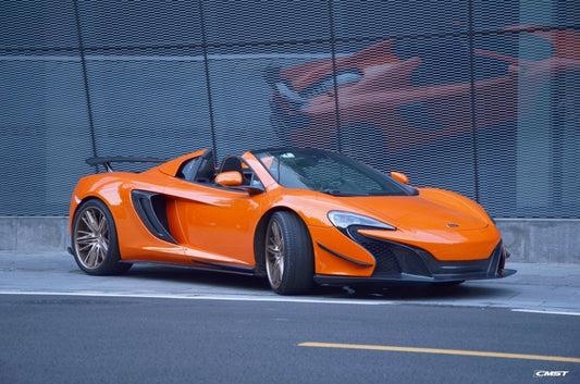 McLaren 650S 2015 2016 with Aftermarket Parts - Front Lip Carbon Fiber / FRP from CMST Tuning