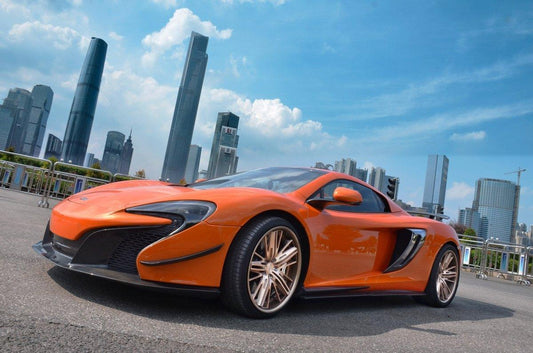 McLaren 650S 2015 2016 with Aftermarket Parts - Front Lip Carbon Fiber / FRP from CMST Tuning