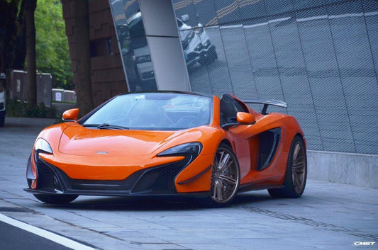McLaren 650S 2015 2016 with Aftermarket Parts - Front Lip Carbon Fiber / FRP from CMST Tuning