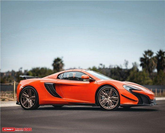 McLaren 650S 2015 2016 with Aftermarket Parts - Front Lip Carbon Fiber / FRP from CMST Tuning