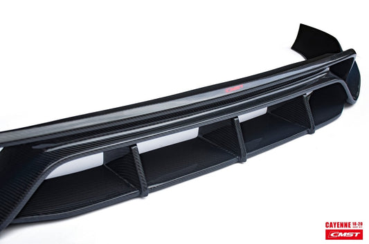 Porsche Cayenne 9Y0 9Y0.1 Base/S 2019-2023 & Cayenne 9Y3 9Y3.1 Base/S 2019-2023 (fitment not suitable for bumpers with sport design package) with Aftermarket Parts - Carbon Fiber & FRP Front Lip from CMST Tuning