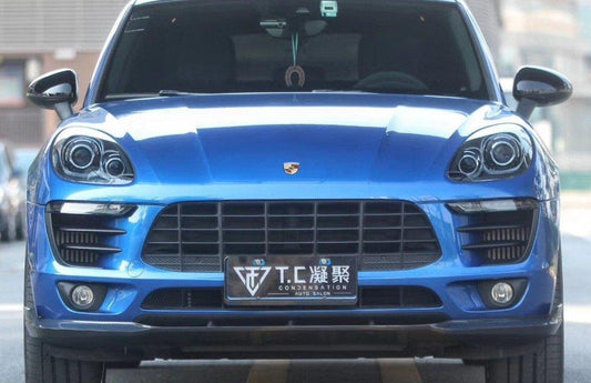 Porsche Macan 95B.1 Base/S 2015-2018 with Aftermarket Parts - Carbon Fiber & FRP Front Lip from CMST Tuning