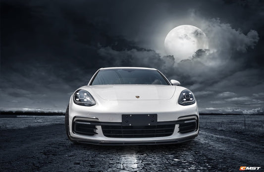 Panamera 971 971.1 Turbo/Turbo S 2017-2020 & Panamera 971 971.1 RWD/Base/4/4S 2017-2020 with Aftermarket Parts - Vacuumed Carbon & FRP Front Lip from CMST Tuning