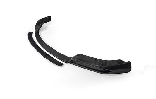 Tesla Model X P100D 100D 90D 75D 60D Performance Long Range Base 2016-2021 with Aftermarket Parts - Front Lip Splitter Carbon Fiber / FRP from CMST Tuning