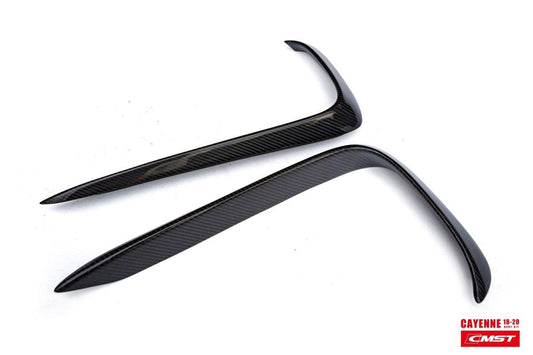 Porsche Cayenne 9Y0 9Y0.1 Base/S 2019-2023 & Cayenne 9Y3 9Y3.1 Base/S 2019-2023 (fitment not suitable for bumpers with sport design package) with Aftermarket Parts - Carbon Fiber & FRP Upper Valences from CMST Tuning