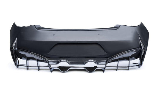 Infiniti Q50 Red Sport 400 Luxe Sensory Signature Premium Pure 2014-ON with Aftermarket Parts - Rear Bumper & Diffuser Carbon Fiber / FRP from CMST Tuning