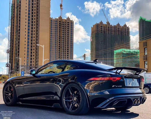 Jaguar F-Type SVR R S Base 2014-ON with Aftermarket Parts - Quad Tips Style Rear Diffuser & Canards Carbon Fiber / FRP
from CMST Tuning