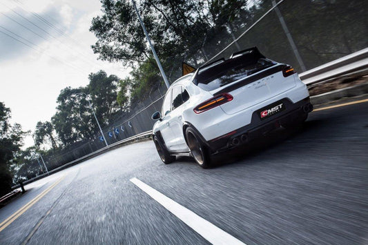Porsche Macan 95B.1 Base/S/GTS/Sport Edition/Turbo 2015-2018 with Aftermarket Parts - Vacuumed Carbon & FRP Rear Diffuser from CMST Tuning