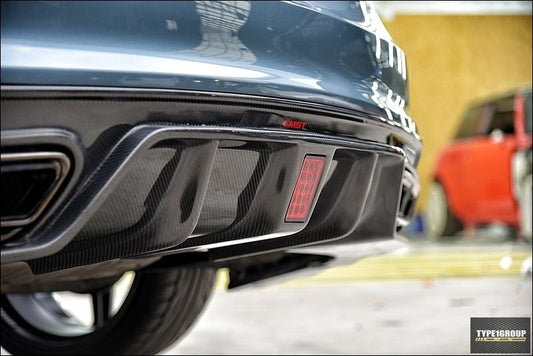 Mercedes Benz CLA45 AMG CLA250 C117 2014-2019 (fitment for CLA250 requires sport package bumper) with Aftermarket Parts - Rear Diffuser Carbon Fiber / FRP from CMST Tuning