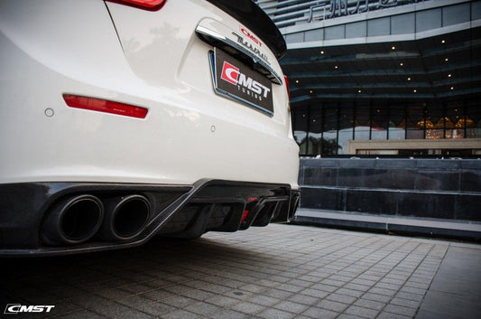 Maserati Ghibli 2014-2017 with Aftermarket Parts - Rear Diffuser Carbon Fiber / FRP from CMST Tuning