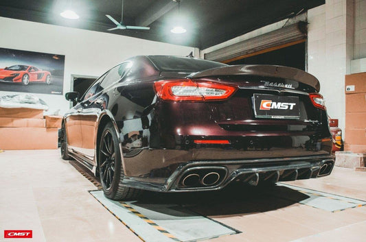 Maserati Quattroporte 2017-ON GT, S, GranLusso with Aftermarket Parts - Rear Diffuser Carbon Fiber / FRP from CMST Tuning