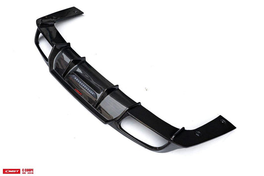 Mercedes Benz C63S C63 AMG C43 C300 W205 2017-2023 with Aftermarket Parts - Rear Diffuser (Exhaust Tips Included) Carbon Fiber / FRP from CMST Tuning