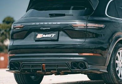 Porsche Cayenne 9Y0 9Y0.1 Base/S/Turbo/Turbo S 2019 2023 & Cayenne 9Y3 9Y3.1 Base/S/Turbo/Turbo S 2019-2023with Aftermarket Parts - Carbon Fiber & FRP Rear Diffuser from CMST Tuning