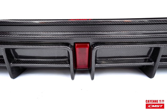 Porsche Cayenne 9Y0 9Y0.1 Base/S/Turbo/Turbo S 2019 2023 & Cayenne 9Y3 9Y3.1 Base/S/Turbo/Turbo S 2019-2023with Aftermarket Parts - Carbon Fiber & FRP Rear Diffuser from CMST Tuning