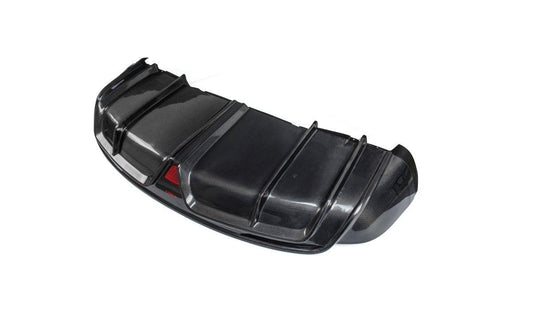 Tesla Model X P100D 100D 90D 75D 60D Performance Long Range Base 2016-2021 with Aftermarket Parts - Rear Diffuser Carbon Fiber / FRP from CMST Tuning