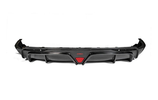 Tesla Model X P100D 100D 90D 75D 60D Performance Long Range Base 2016-2021 with Aftermarket Parts - Rear Diffuser Carbon Fiber / FRP from CMST Tuning