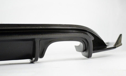 Volkswagen Golf R GTI Base MK7 2015-2018 (quad tips conversion for GTI and base Golf, Golf R may require exhaust exit repositioning) with Aftermarket Parts - Rear Diffuser Carbon Fiber / FRP from CMST Tuning