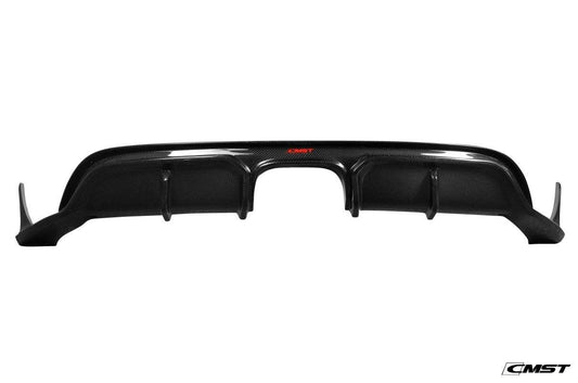 Porsche 718 Cayman Boxster Base S T GTS 2017-ON with Aftermarket Parts - V1 Style Rear Diffuser Carbon Fiber / FRP from CMST Tuning