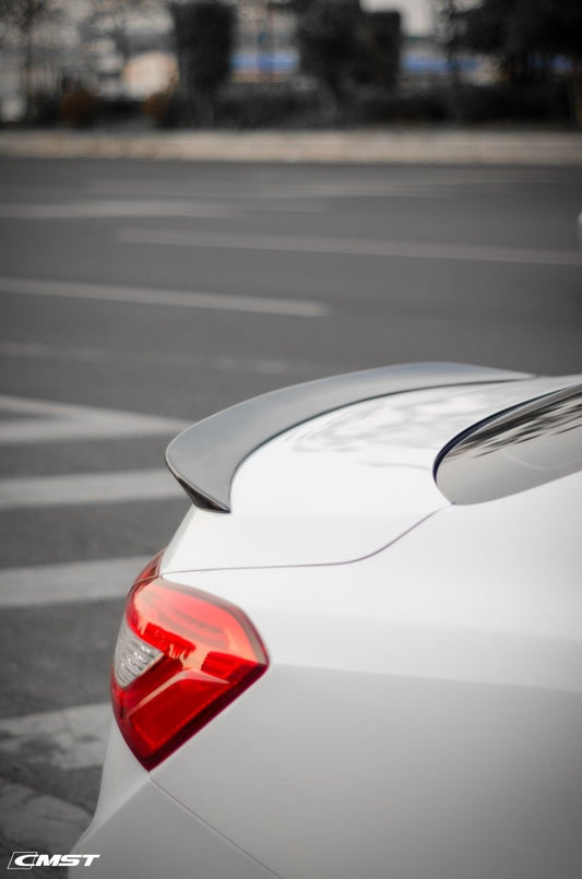 Maserati Ghibli 2014-2024 with Aftermarket Parts - V1 Style Rear Duck Bill Tail Spoiler Carbon Fiber / FRP from CMST Tuning