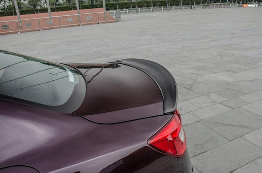 Maserati Quattroporte 2014-ON with Aftermarket Parts - V2 Style Rear Duck Bill Tail Spoiler Carbon Fiber / FRP from CMST Tuning
