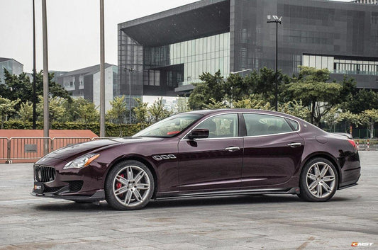 Maserati Quattroporte 2014-ON with Aftermarket Parts - V2 Style Rear Duck Bill Tail Spoiler Carbon Fiber / FRP from CMST Tuning