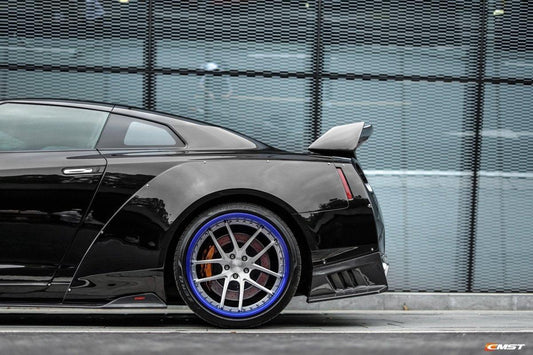 Nissan GTR Nismo T-Spec Black Edition Track Eidtion Premium Pure 2008-2023 with Aftermarket Parts - Rear Spoiler Wing Carbon Fiber / FRP from CMST Tuning