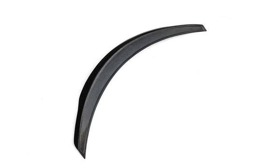 Tesla Model S 1st & 2nd Gen 2012-early 2021 with Aftermarket Parts - Rear Duck Bill Tail Spoiler Carbon Fiber / FRP from CMST Tuning
