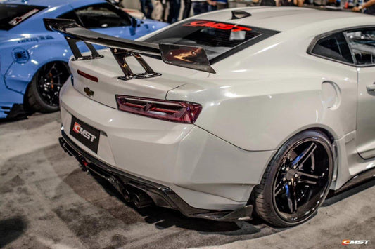 Chevrolet Camaro 6th Gen Z/28 2SS 1SS 3LT 2LT 1LT 2LS 1LS 2015-2024 & Camaro 6th Gen ZL1 2017-2024 with Aftermarket Parts - Rear Wing Carbon Fiber / FRP from CMST Tuning