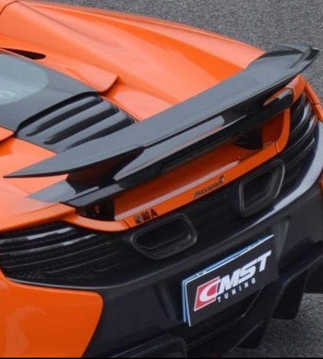 McLaren 650S MP4-12C 2012-2016 with CMST Tuning's Aftermarket Parts - Rear Wing Carbon Fiber / FRP. A complete transformation of style and performance.