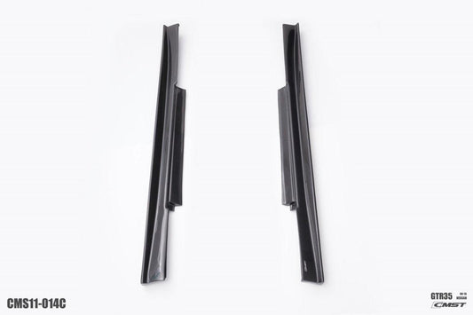 Nissan GTR Nismo T-Spec Black Edition Track Eidtion Premium Pure 2008-2024 with Aftermarket Parts - Stage 2 Style Side Skirts Carbon Fiber / FRP from CMST Tuning
