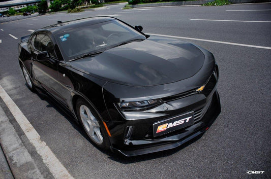 Chevrolet Camaro 6th Gen Z/28 2SS 1SS 3LT 2LT 1LT 2LS 1LS 2015-2024 & Camaro 6th Gen ZL1 2017-2024 with Aftermarket Parts - V1 Style Side Skirts Carbon Fiber/FRP from CMST Tuning