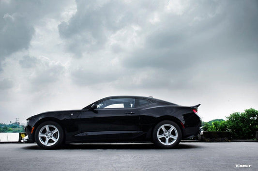 Chevrolet Camaro 6th Gen Z/28 2SS 1SS 3LT 2LT 1LT 2LS 1LS 2015-2024 & Camaro 6th Gen ZL1 2017-2024 with Aftermarket Parts - V1 Style Side Skirts Carbon Fiber/FRP from CMST Tuning