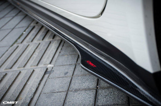 Maserati Ghibli 2014-2017 with Aftermarket Parts - Side Skirts Carbon Fiber / FRP from CMST Tuning