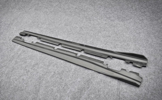 Mercedes Benz CLA45 AMG CLA250 C117 2014-2019 (fitment for CLA250 requires sport package rocker panel) with Aftermarket Parts - Side Skirts Carbon Fiber/FRP from CMST Tuning