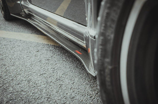 Porsche 997.1 997.2 911 Carrera/S 2009 2010 2011 2012 with Aftermarket Parts - Side Skirts Carbon Fiber / FRP from CMST Tuning