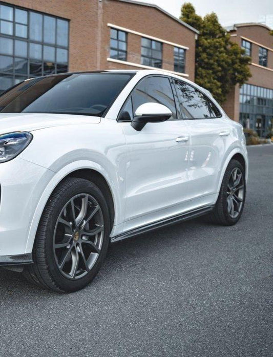 PorscheCayenne 9Y0 9Y0.1 Base/S/GTS/Turbo/Turbo S 2019-2023 & Cayenne 9Y0 9Y0.2 Base/S/GTS/Turbo/Turbo S 2024-ON & Cayenne 9Y3 9Y3.1 Base/S/GTS/Turbo/Turbo S/Turbo GT 2019-2023 & Cayenne 9Y3 9Y3.2 Base/S/GTS/Turbo/Turbo S/Turbo GT 2024-ON with Aftermarket Parts - Carbon Fiber & FRP Side Skirts from CMST Tuning
