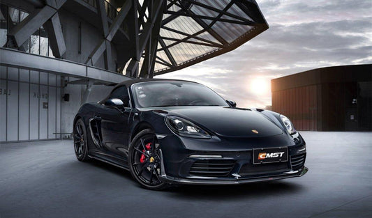Porsche 718 Cayman Boxster Base S T GTS GT4 Spyder 2017-ON with Aftermarket Parts - Side Vents Carbon Fiber / FRP from CMST Tuning