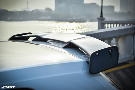 Volkswagen Golf Base MK7 MK7.5 2015-2021 with Aftermarket Parts - Rear Roof Spoiler Carbon Fiber / FRP from CMST Tuning