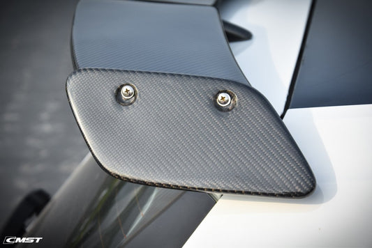 Volkswagen Golf Base MK7 MK7.5 2015-2021 with Aftermarket Parts - Rear Roof Spoiler Carbon Fiber / FRP from CMST Tuning