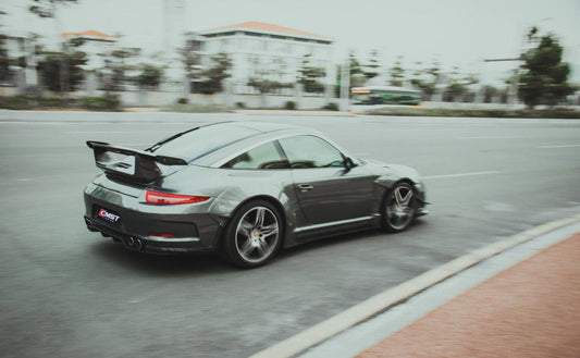 Porsche 997.1 997.2 911 Carrera/S/4S 2009 2010 2011 2012 with Aftermarket Parts - Trunk Lid with Rear Spoiler Carbon Fiber / FRP from CMST Tuning
