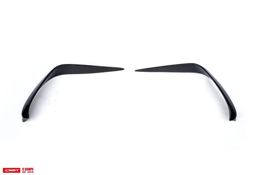 Mercedes Benz AMG C43 C300 W205 2019-2023 (C300 requires sports package front bumper) with Aftermarket Parts - Upper Valences Carbon Fiber / FRP from CMST Tuning
