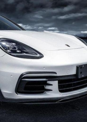 Porsche Panamera 971 971.1 Turbo/Turbo S 2017-2020 & Panamera 971 971.1 RWD/Base/4/4S 2017-2020 with Aftermarket Parts - Vacuumed Carbon & FRP Upper Valences from CMST Tuning