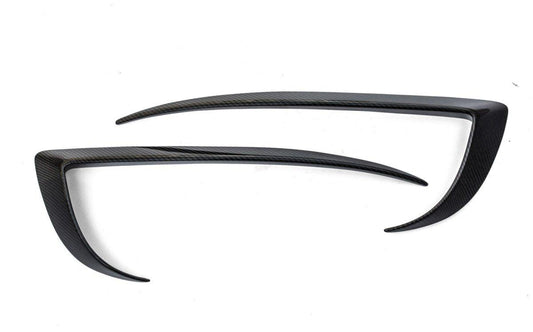 Tesla Model S 2nd Gen late 2016-early 2021 with Aftermarket Parts - Upper Valences Carbon Fiber / FRP from CMST Tuning