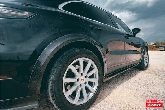 Porsche Cayenne 9Y0 9Y0.1 Base/S/GTS/Turbo/Turbo S 2019 2020 2021 2022 2023 & Cayenne 9Y0 9Y0.2 Base/S/GTS/Turbo/Turbo S 2024-On & Cayenne 9Y3 9Y3.1 Base/S/GTS/Turbo/Turbo S/Turbo GT 2019 2020 2021 2022 2023 & Cayenne 9Y3 9Y3.2 Base/S/GTS/Turbo/Turbo S/Turbo GT 2024-On with Aftermarket Parts - Wheel Arches Carbon Fiber / FRP from CMST Tuning