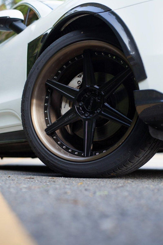 Macan 95B.1 Base/S/GTS/Sport Edition/Turbo 2015-2018 with Aftermarket Parts - Vacuumed Carbon & FRP Widebody Wheel Arches from CMST Tuning