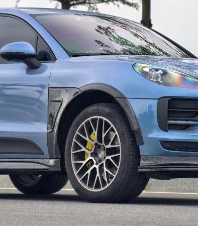 Macan 95B.1 Base/S/GTS/Sport Edition/Turbo 2015-2018 with Aftermarket Parts - Vacuumed Carbon & FRP Widebody Wheel Arches from CMST Tuning